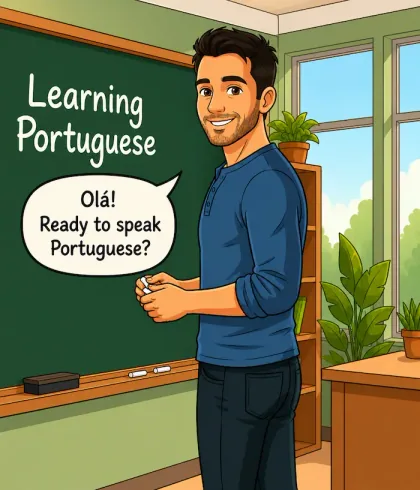 Daniel Cardoso teaching European Portuguese