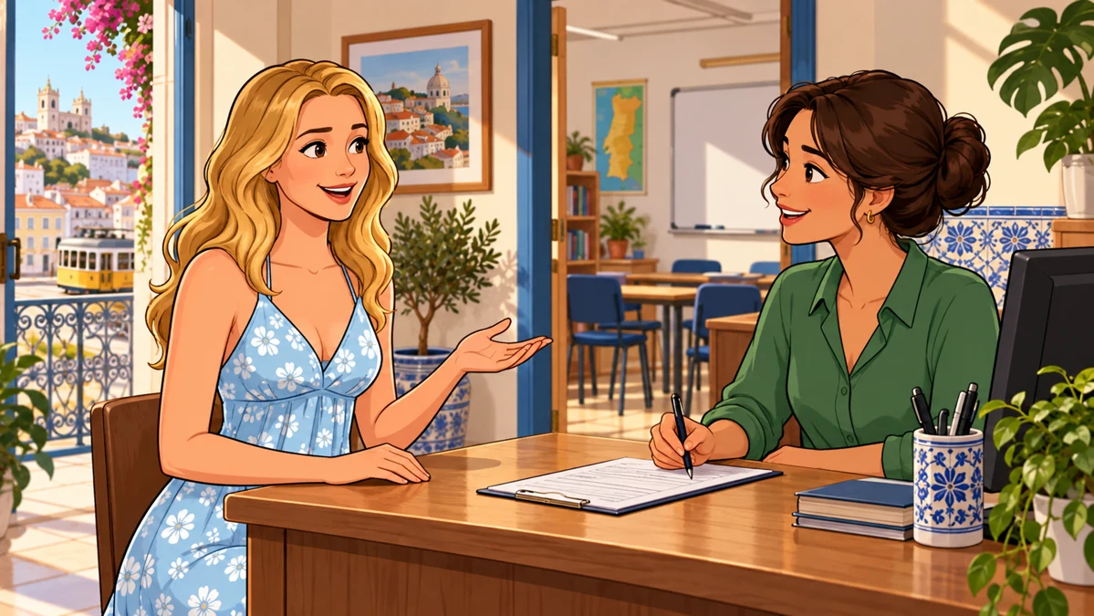Signing Up for a Portuguese Class